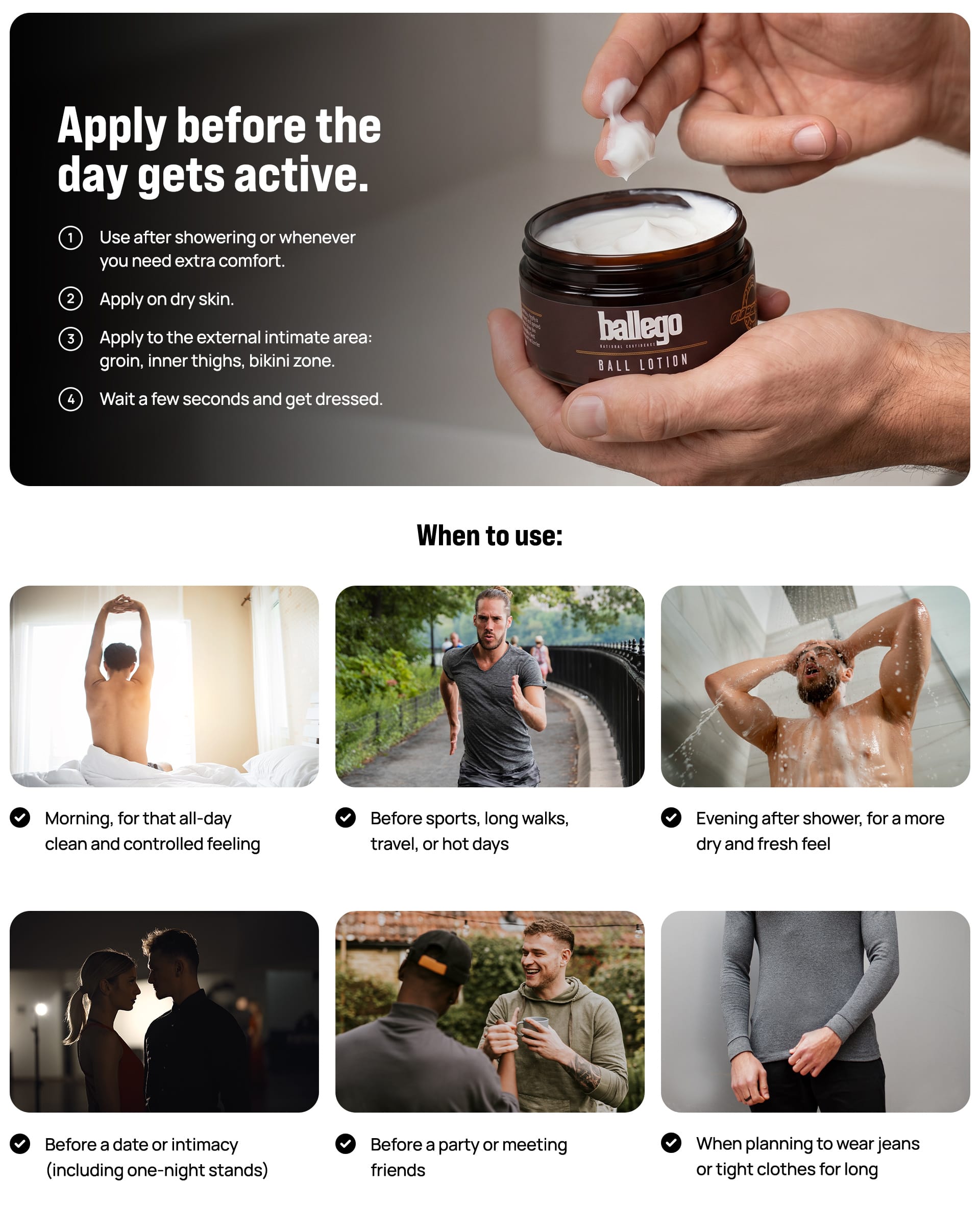 Ball Lotion — how to use