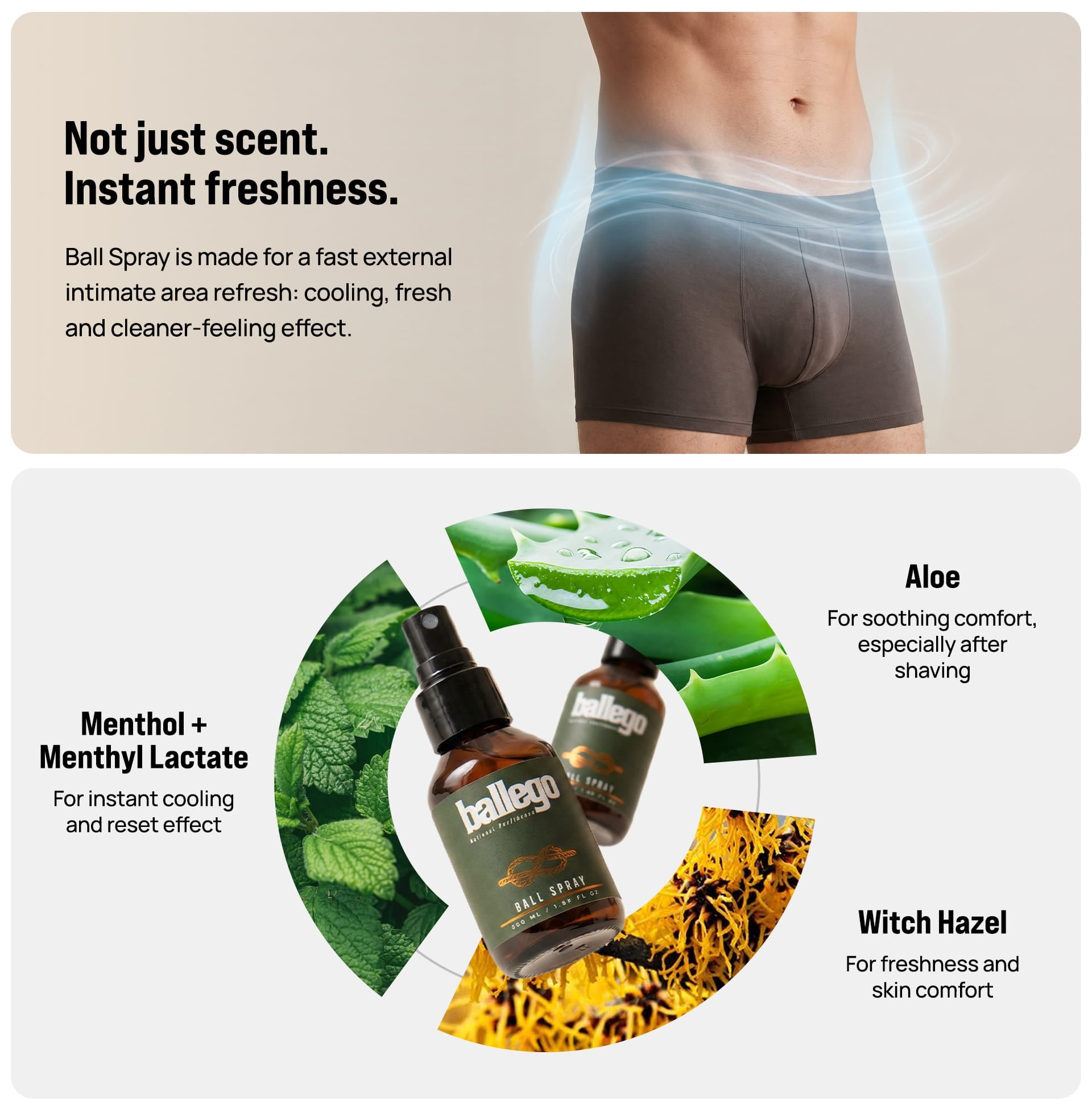 Ball Spray — ingredients