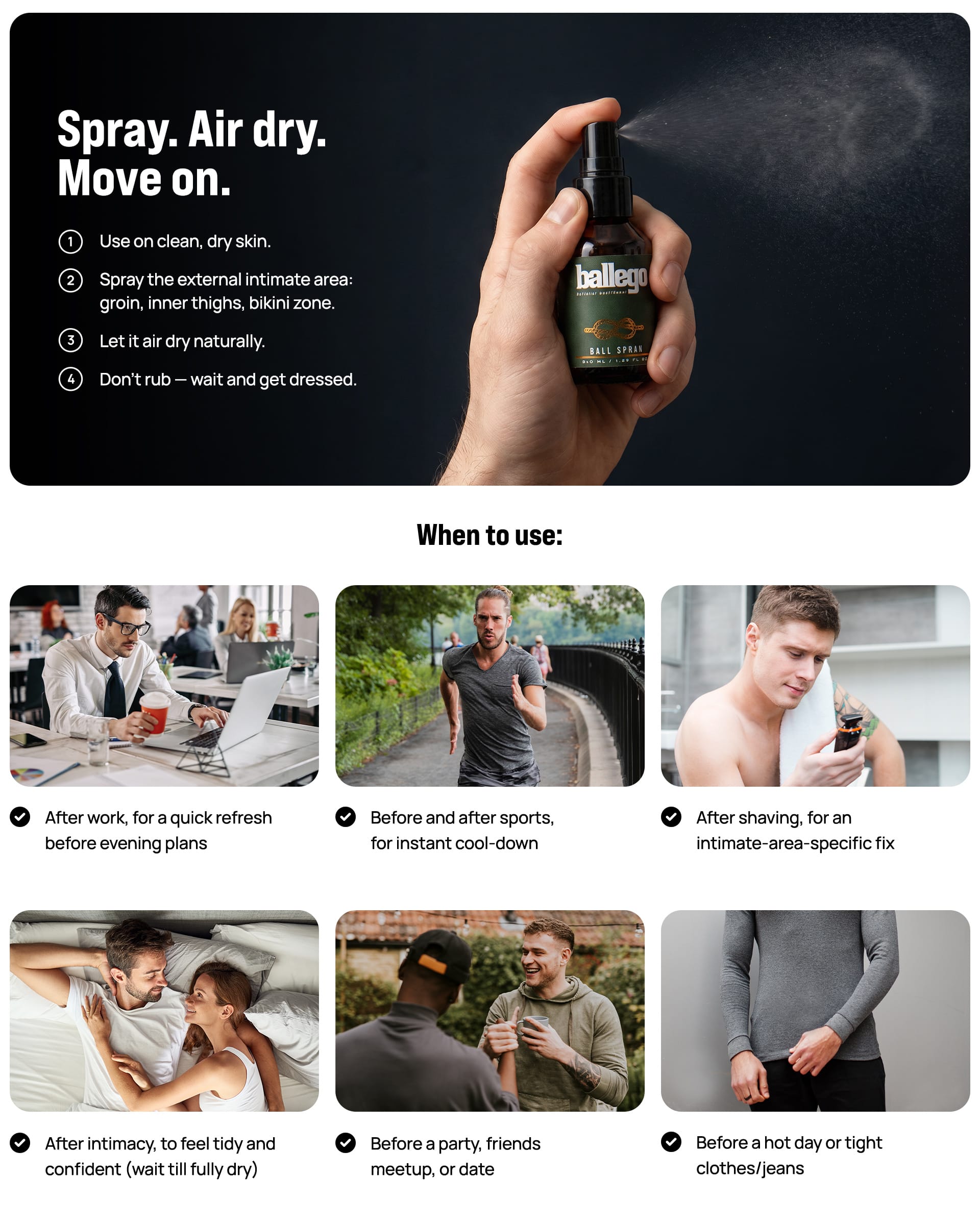 Ball Spray — how to use